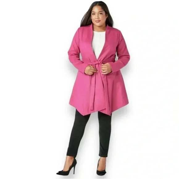 JF Asymmetrical Tie Coat - Picture 2 of 12